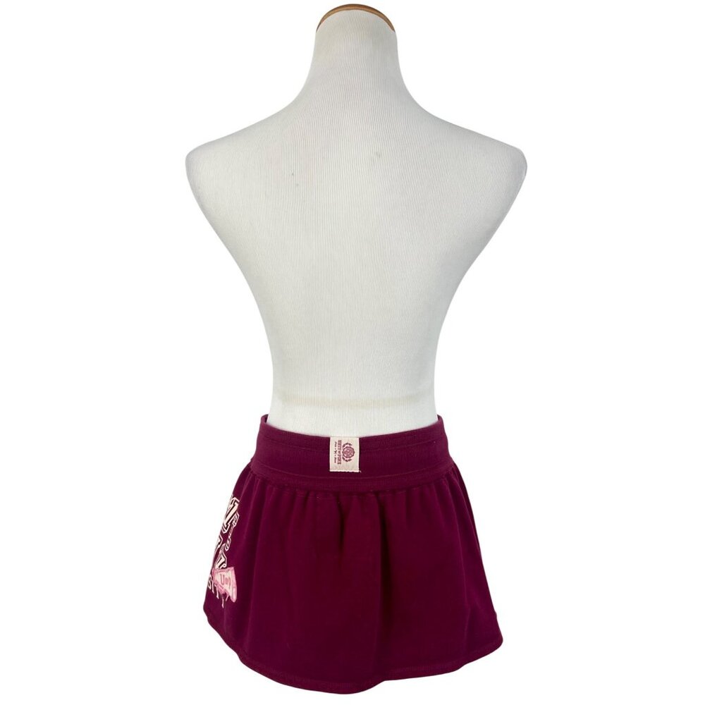 RARE Vintage Y2K Victoria's Secret PINK Burgundy Logo Mini Skirt - Picture 9 of 16